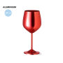 Alorn wijnglas aluminium 540 ml - rood