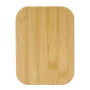 Roestvrij stalen lunchbox met bamboo deksel - Zilver
